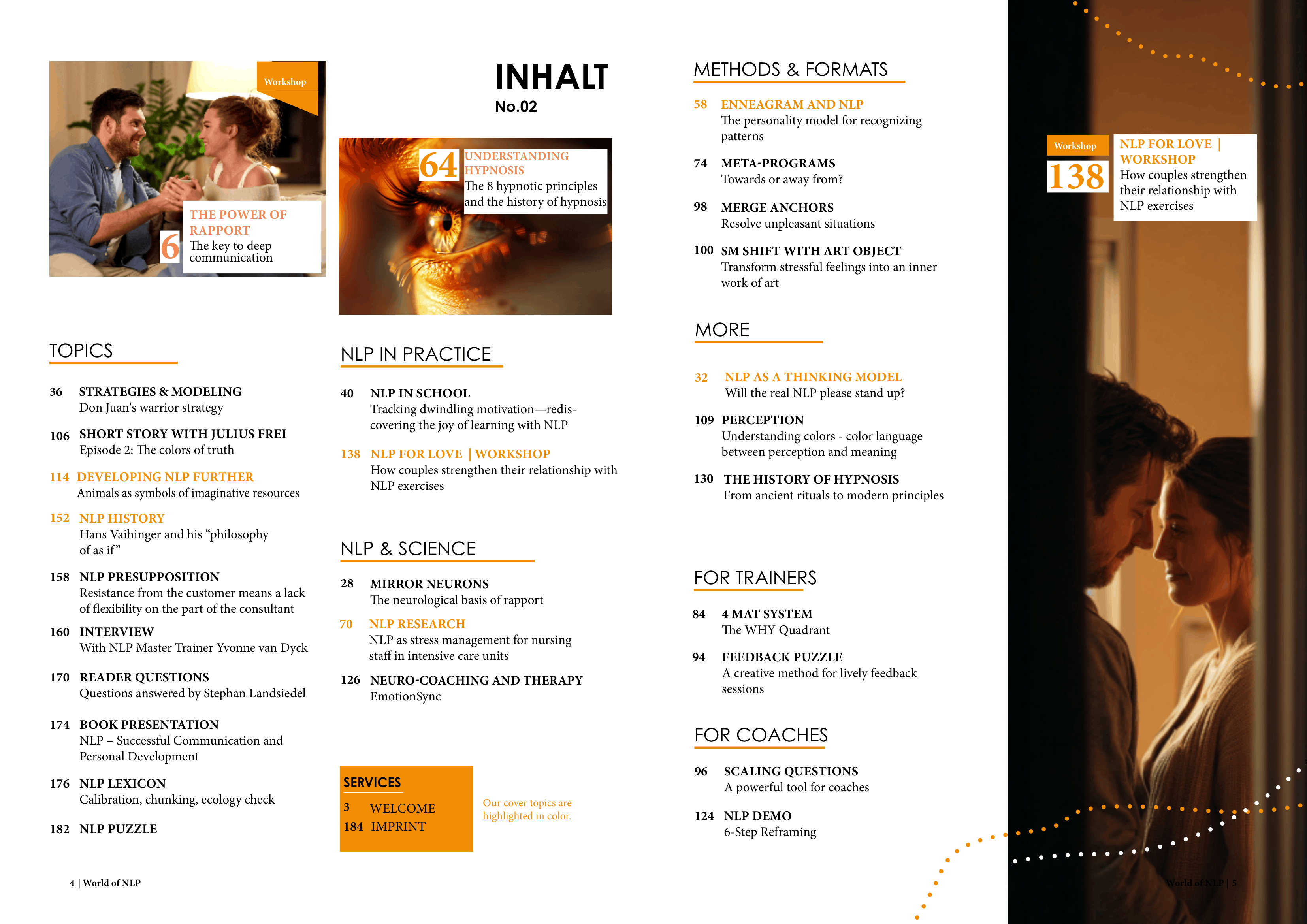 Table of content WON-Magazine 02 EN