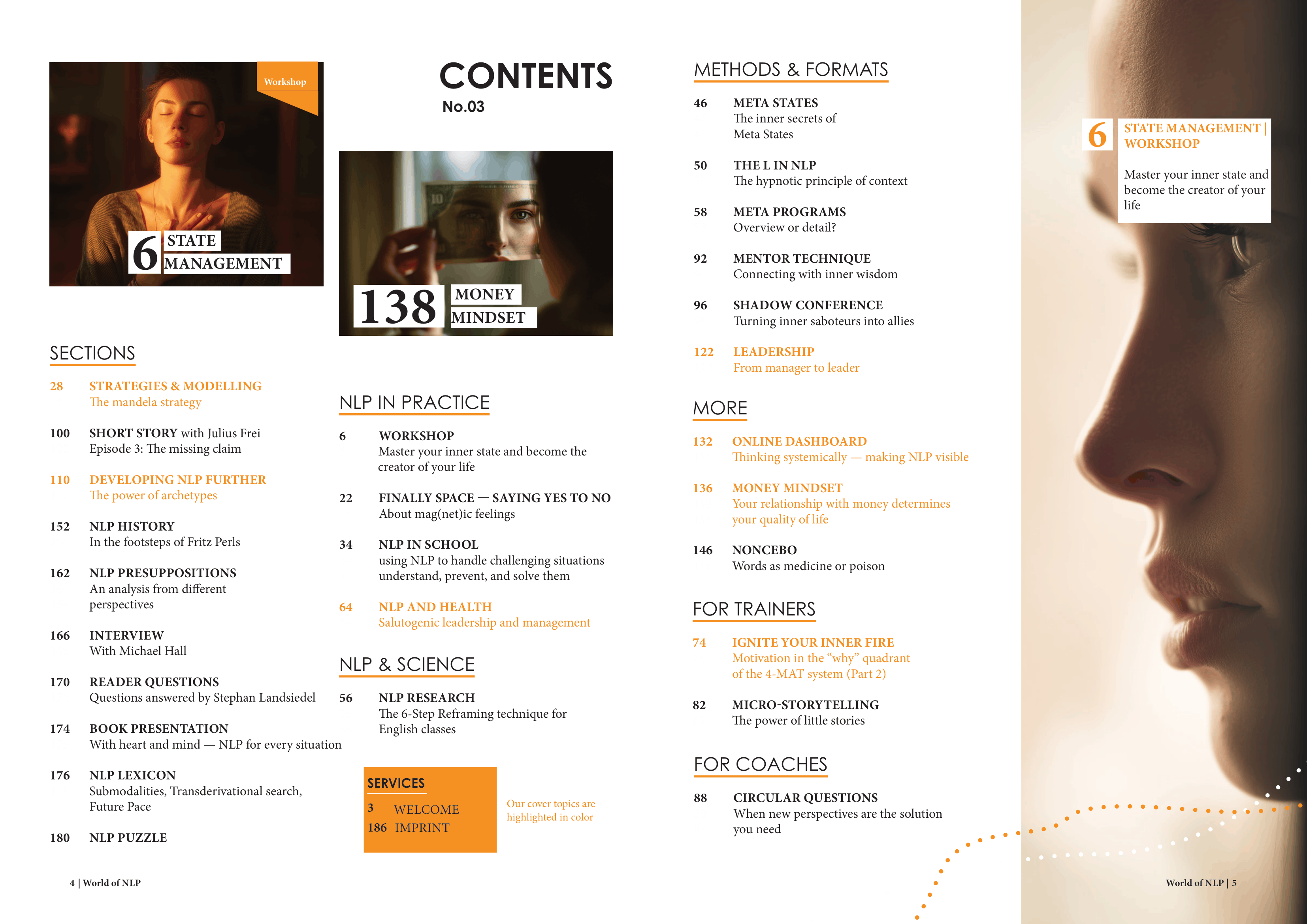 Table of content WON-Magazine 03 EN