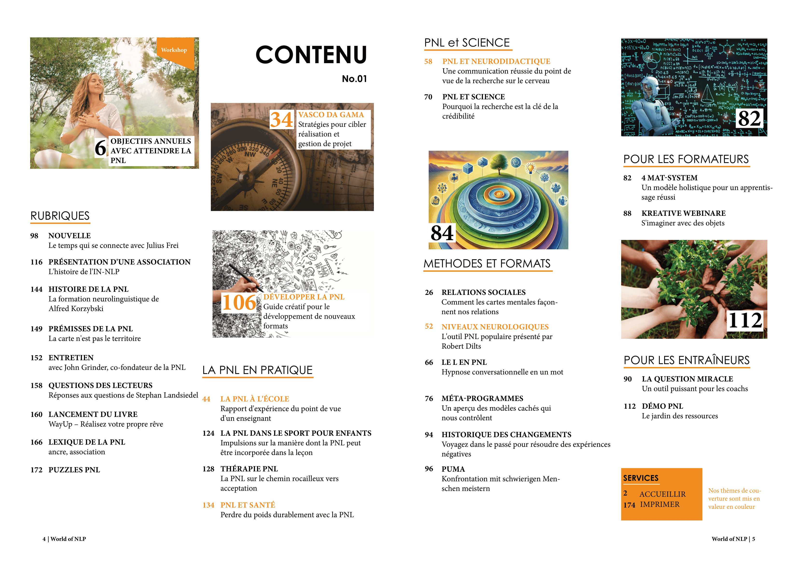 Inhaltsverzeichnis WON-Magazin 01 FR